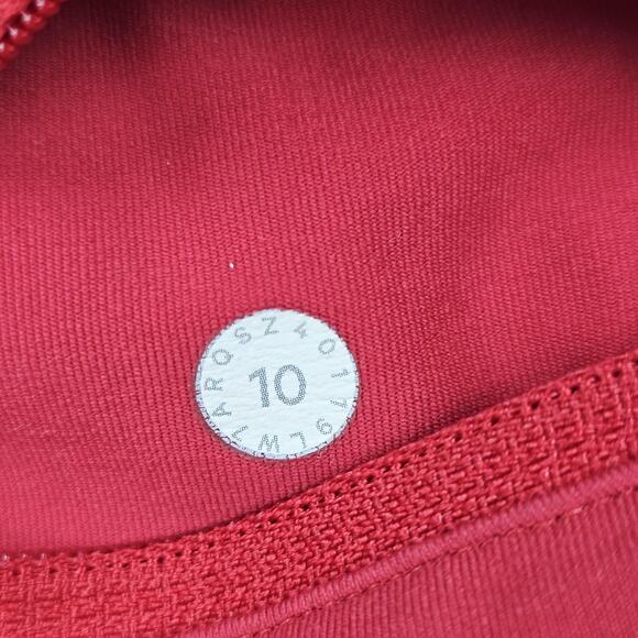 Lululemon Speed Up Shorts Womens 10 Red Aloha Hawaii Collection Rare Lined Run - Picture 9 of 9